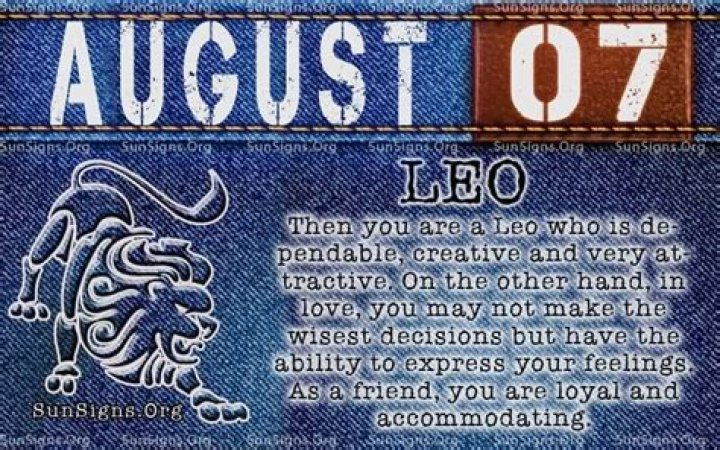 August 7 Zodiac Horoscope Birthday Personality