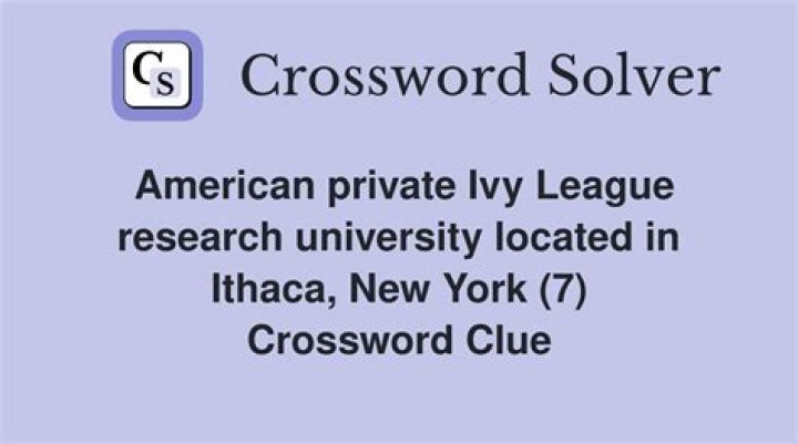 Ivy in Ithaca crossword clue answer ·