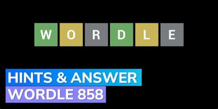 Wordle #858 Hints - October 25 2023 ·